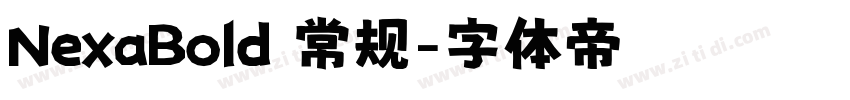 NexaBold 常规字体转换